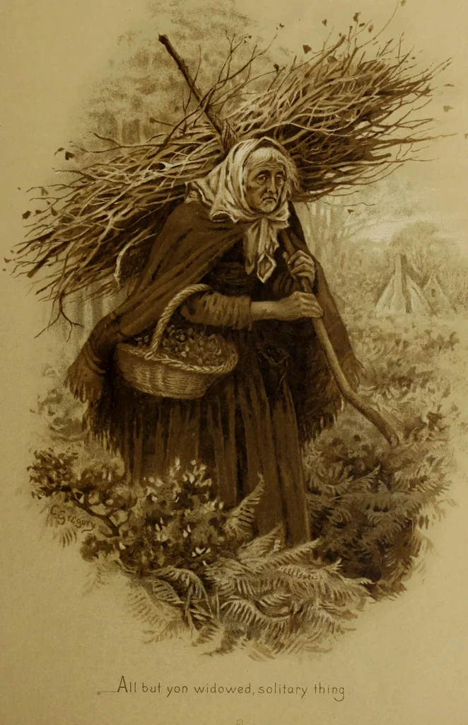 An illustration from The deserted village, 1800, leaf 16
