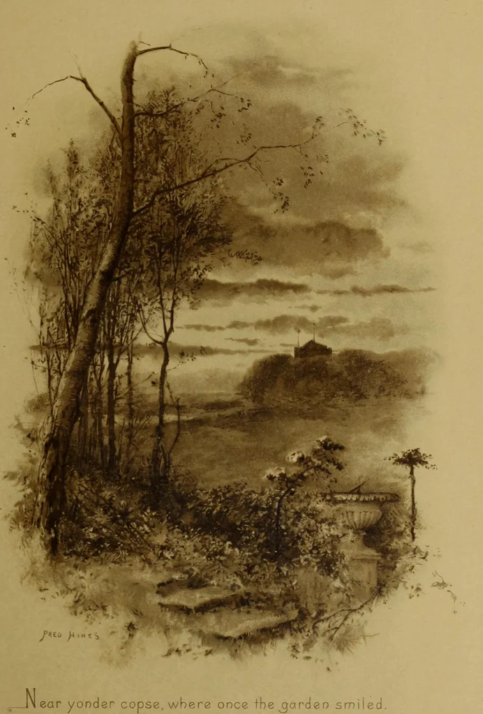 An illustration from The deserted village, 1800, leaf 18