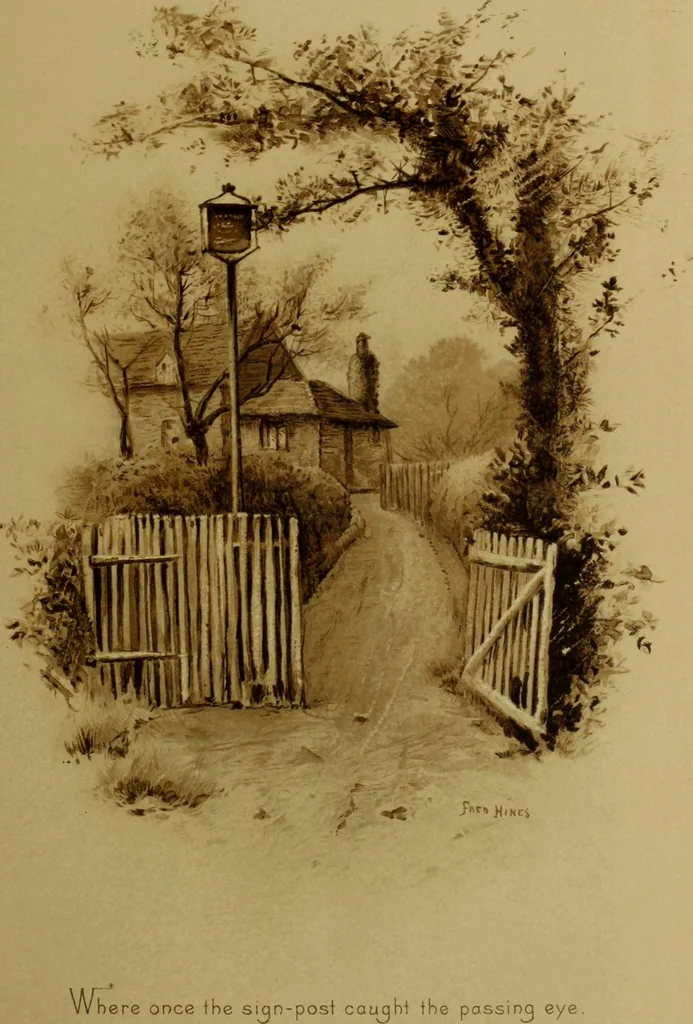 An illustration from The deserted village, 1800, leaf 32