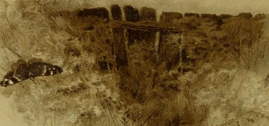 An illustration from The deserted village, 1800, leaf 37