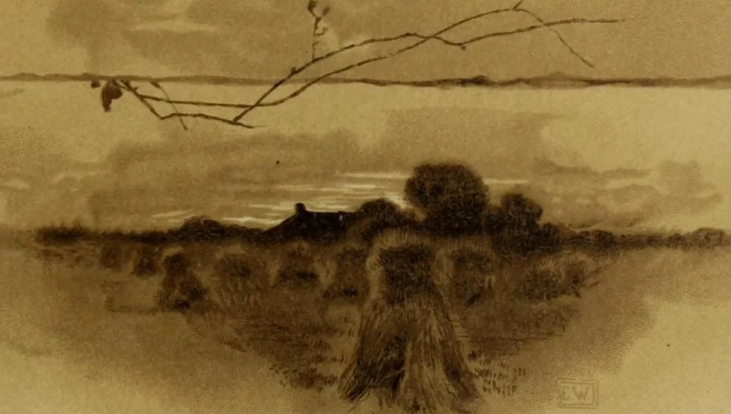 An illustration from The deserted village, 1800, leaf 4