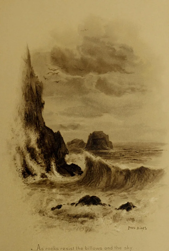 An illustration from The deserted village, 1800, leaf 50