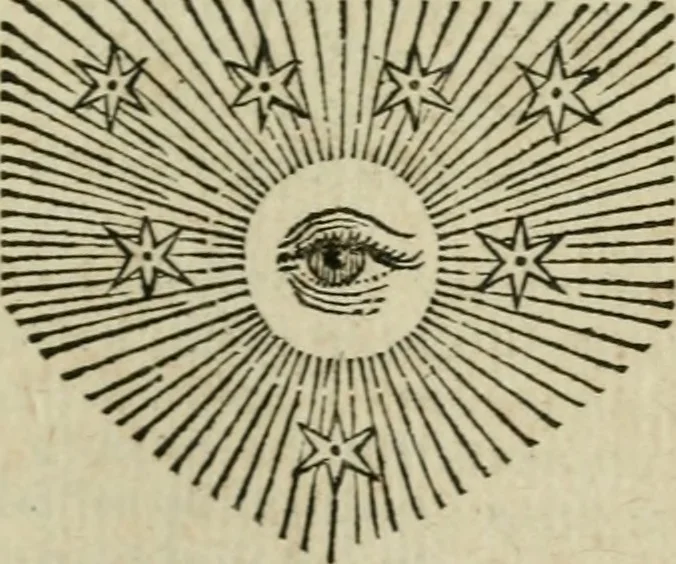 An illustration from Des gottseeligen hocherleuchteten Jacob Böhmens teutonici Philosophi Alle theosophische Wercken : darinnen alle tieffe Geheimnüsse Gottes der ewigen und zeitlichen Natur und Creatur : samt dem wahren Grunde christlicher Religion und der Gottseeligkeit, nach dem apostolischen Gezeugnüss offenbahrer werden : theils aus des Authoris eigenen Originalen, theils aus den ersten und nachgesehenen besten Copyen auffs fleissigste corrigiret : und in Beyfügung etlicher Clavium so vorhin noch nie gedruckt, nebenst einem zweyfachen Register : den Liebhabern göttlicher und natürlicher Weissheit zum besten an Tag gegeben, 1682, leaf 762