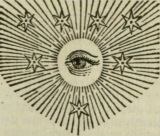 An illustration from Des gottseeligen hocherleuchteten Jacob Böhmens teutonici Philosophi Alle theosophische Wercken : darinnen alle tieffe Geheimnüsse Gottes der ewigen und zeitlichen Natur und Creatur : samt dem wahren Grunde christlicher Religion und der Gottseeligkeit, nach dem apostolischen Gezeugnüss offenbahrer werden : theils aus des Authoris eigenen Originalen, theils aus den ersten und nachgesehenen besten Copyen auffs fleissigste corrigiret : und in Beyfügung etlicher Clavium so vorhin noch nie gedruckt, nebenst einem zweyfachen Register : den Liebhabern göttlicher und natürlicher Weissheit zum besten an Tag gegeben, 1682, leaf 798