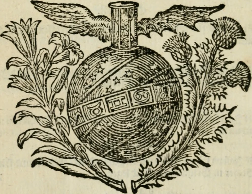 An illustration from Des gottseeligen hocherleuchteten Jacob Böhmens teutonici Philosophi Alle theosophische Wercken : darinnen alle tieffe Geheimnüsse Gottes der ewigen und zeitlichen Natur und Creatur : samt dem wahren Grunde christlicher Religion und der Gottseeligkeit, nach dem apostolischen Gezeugnüss offenbahrer werden : theils aus des Authoris eigenen Originalen, theils aus den ersten und nachgesehenen besten Copyen auffs fleissigste corrigiret : und in Beyfügung etlicher Clavium so vorhin noch nie gedruckt, nebenst einem zweyfachen Register : den Liebhabern göttlicher und natürlicher Weissheit zum besten an Tag gegeben, 1682, leaf 851