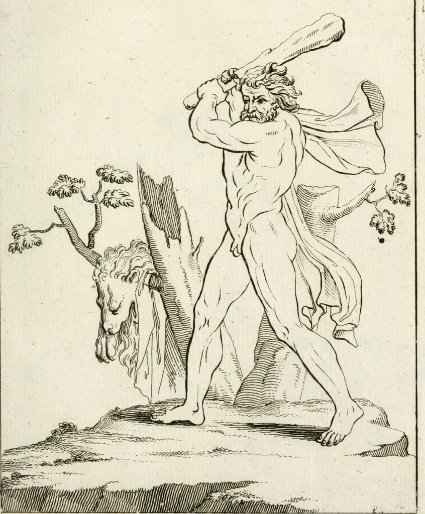 An illustration from Des Herrn Leonhard von Vinci, ersten Mahlers in Florenz, Praktisches Werk von der Mahlerey : worinnen diese vortrefliche Kunst hauptsächlich nach geometrisch- optisch- und mechanischen Grunden gelehret : wie auch nach anatomischen Regeln die verschiedenen Stellungen, Bewegungen und Berrichtungen der Glieder des menschlichen Körpors, deutlich vorgestellet wird, 1786, leaf 246