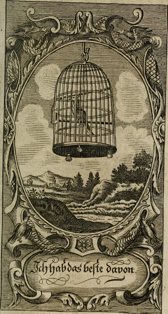 An illustration from Des Hocherleuchteten Sel. Johann Arndts, General-Superintendentens des Fürstenthums Lüneburg, Fünff geistreiche Bücher, vom wahren Christenthum ... : Welchen noch beygefüget drey andere kleine Bücher welchen zu des sel. Joahnn Arndts wahren Christenthum gehörig .., 1740, leaf 1174