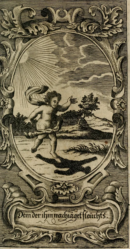 An illustration from Des Hocherleuchteten Sel. Johann Arndts, General-Superintendentens des Fürstenthums Lüneburg, Fünff geistreiche Bücher, vom wahren Christenthum ... : Welchen noch beygefüget drey andere kleine Bücher welchen zu des sel. Joahnn Arndts wahren Christenthum gehörig .., 1740, leaf 1202