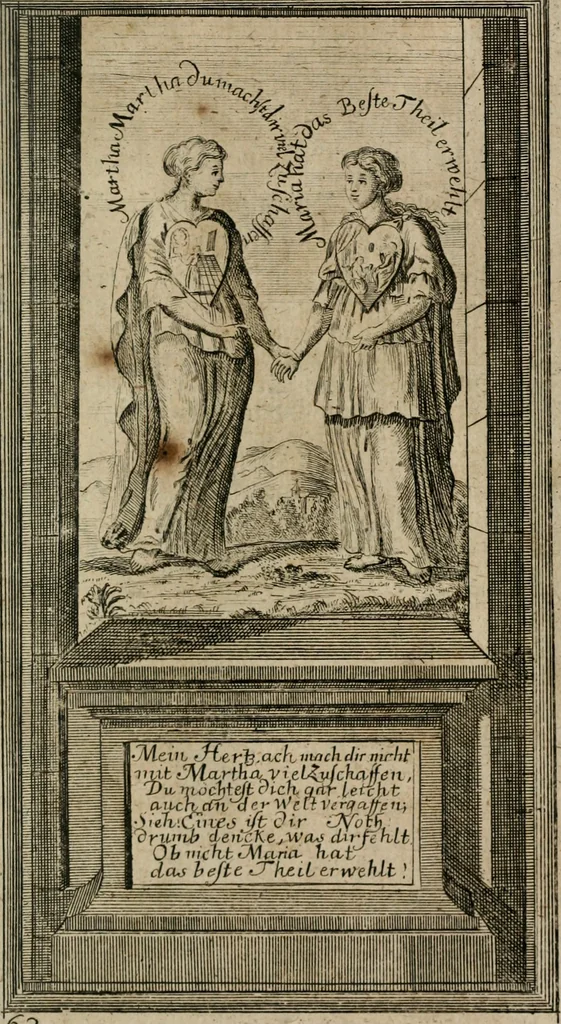 An illustration from Des Hocherleuchteten Sel. Johann Arndts, General-Superintendentens des Fürstenthums Lüneburg, Fünff geistreiche Bücher, vom wahren Christenthum ... : Welchen noch beygefüget drey andere kleine Bücher welchen zu des sel. Joahnn Arndts wahren Christenthum gehörig .., 1740, leaf 1366