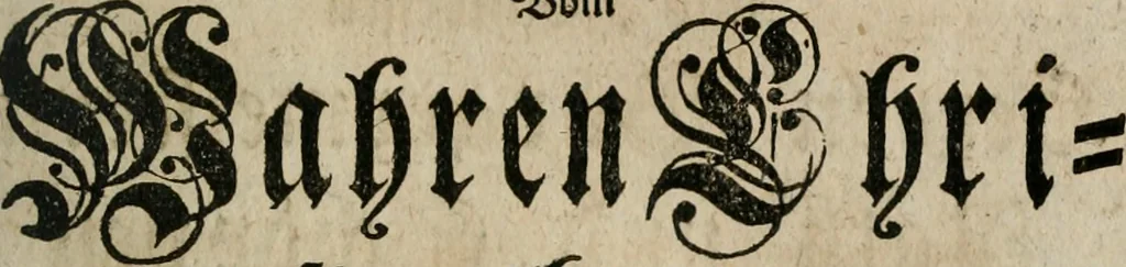 An illustration from Des Hocherleuchteten Sel. Johann Arndts, General-Superintendentens des Fürstenthums Lüneburg, Fünff geistreiche Bücher, vom wahren Christenthum ... : Welchen noch beygefüget drey andere kleine Bücher welchen zu des sel. Joahnn Arndts wahren Christenthum gehörig .., 1740, leaf 1368