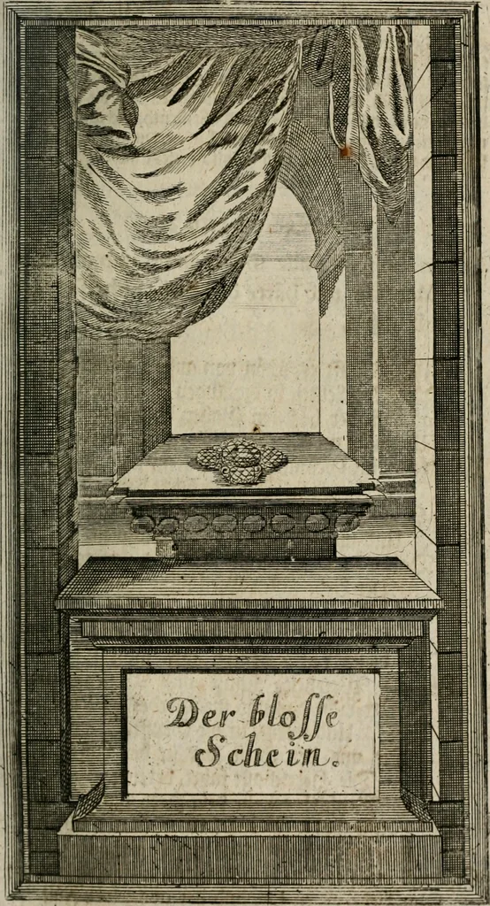 An illustration from Des Hocherleuchteten Sel. Johann Arndts, General-Superintendentens des Fürstenthums Lüneburg, Fünff geistreiche Bücher, vom wahren Christenthum ... : Welchen noch beygefüget drey andere kleine Bücher welchen zu des sel. Joahnn Arndts wahren Christenthum gehörig .., 1740, leaf 308