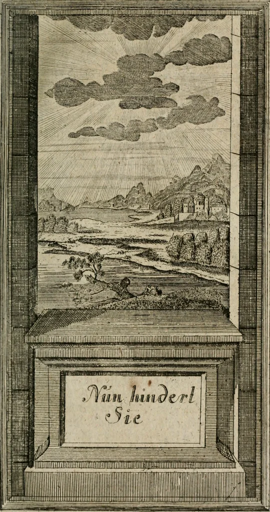 An illustration from Des Hocherleuchteten Sel. Johann Arndts, General-Superintendentens des Fürstenthums Lüneburg, Fünff geistreiche Bücher, vom wahren Christenthum ... : Welchen noch beygefüget drey andere kleine Bücher welchen zu des sel. Joahnn Arndts wahren Christenthum gehörig .., 1740, leaf 396