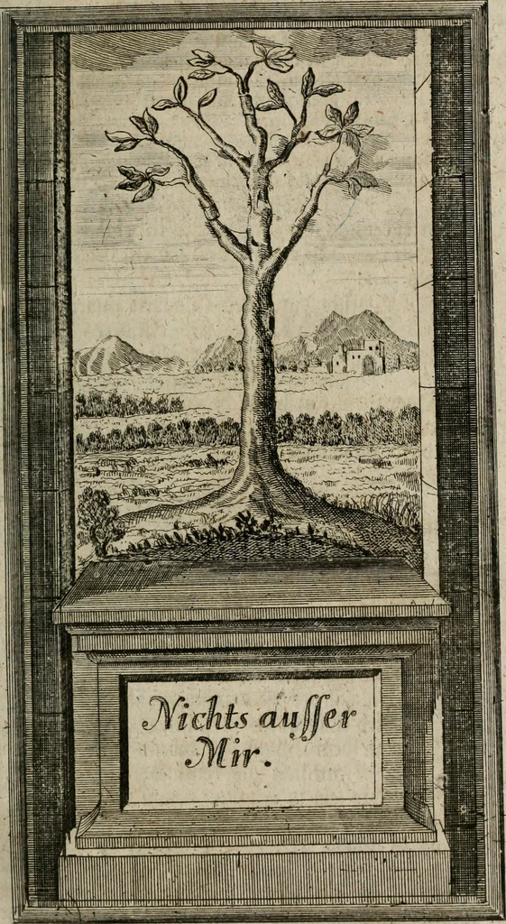 An illustration from Des Hocherleuchteten Sel. Johann Arndts, General-Superintendentens des Fürstenthums Lüneburg, Fünff geistreiche Bücher, vom wahren Christenthum ... : Welchen noch beygefüget drey andere kleine Bücher welchen zu des sel. Joahnn Arndts wahren Christenthum gehörig .., 1740, leaf 454