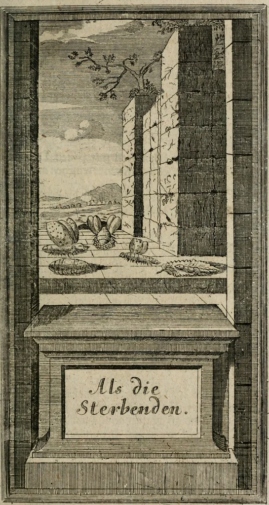 An illustration from Des Hocherleuchteten Sel. Johann Arndts, General-Superintendentens des Fürstenthums Lüneburg, Fünff geistreiche Bücher, vom wahren Christenthum ... : Welchen noch beygefüget drey andere kleine Bücher welchen zu des sel. Joahnn Arndts wahren Christenthum gehörig .., 1740, leaf 462
