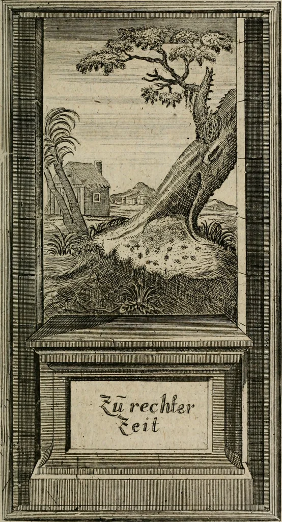An illustration from Des Hocherleuchteten Sel. Johann Arndts, General-Superintendentens des Fürstenthums Lüneburg, Fünff geistreiche Bücher, vom wahren Christenthum ... : Welchen noch beygefüget drey andere kleine Bücher welchen zu des sel. Joahnn Arndts wahren Christenthum gehörig .., 1740, leaf 470