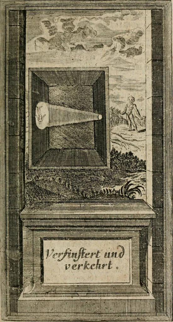 An illustration from Des Hocherleuchteten Sel. Johann Arndts, General-Superintendentens des Fürstenthums Lüneburg, Fünff geistreiche Bücher, vom wahren Christenthum ... : Welchen noch beygefüget drey andere kleine Bücher welchen zu des sel. Joahnn Arndts wahren Christenthum gehörig .., 1740, leaf 88