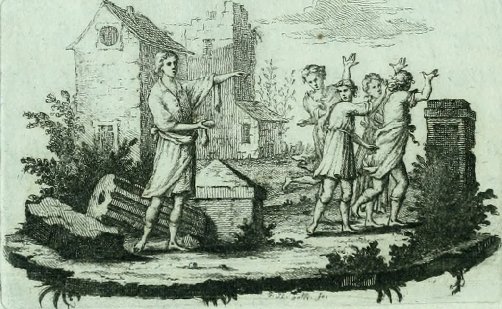 An illustration from Desiderii Spreti historici Ravennatis De amplitudine, eversione, et restauratione urbis Ravennae libri tres, 1793, leaf 141