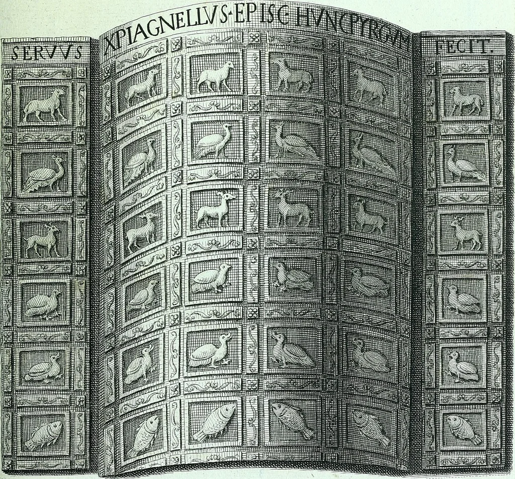 An illustration from Desiderii Spreti historici Ravennatis De amplitudine, eversione, et restauratione urbis Ravennae libri tres, 1793, leaf 338