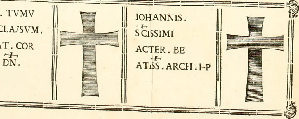 An illustration from Desiderii Spreti historici Ravennatis De amplitudine, eversione, et restauratione urbis Ravennae libri tres, 1793, leaf 365