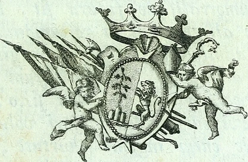 An illustration from Desiderii Spreti historici Ravennatis De amplitudine, eversione, et restauratione urbis Ravennae libri tres, 1793, leaf 38