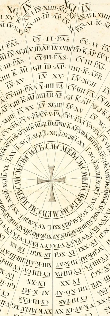 An illustration from Desiderii Spreti historici Ravennatis De amplitudine, eversione, et restauratione urbis Ravennae libri tres, 1793, leaf 305