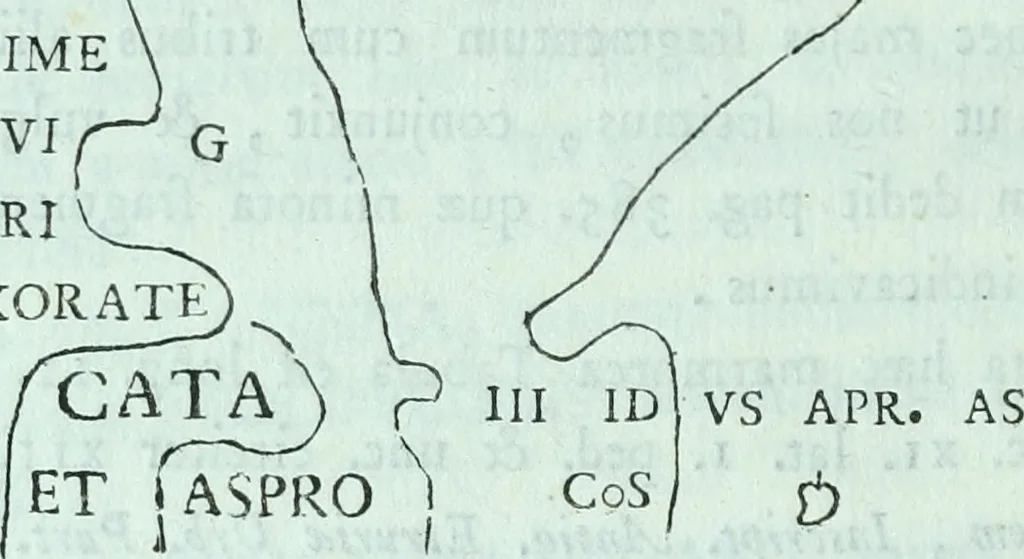 An illustration from Desiderii Spreti historici Ravennatis De amplitudine, eversione, et restauratione urbis Ravennae libri tres, 1793, leaf 527