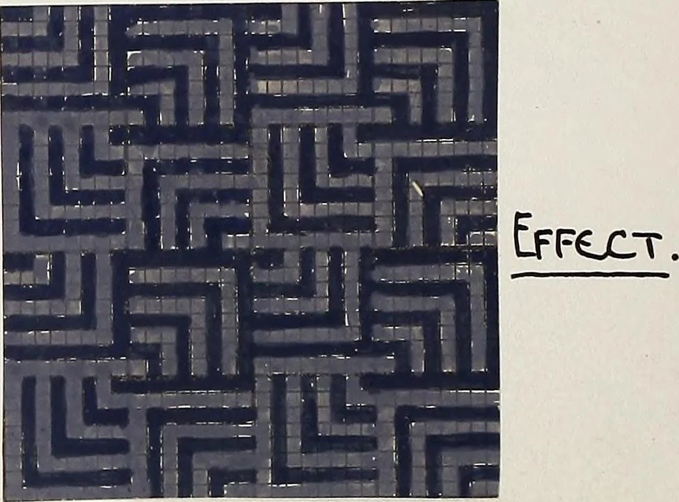 An illustration from Design book, 1912, leaf 55