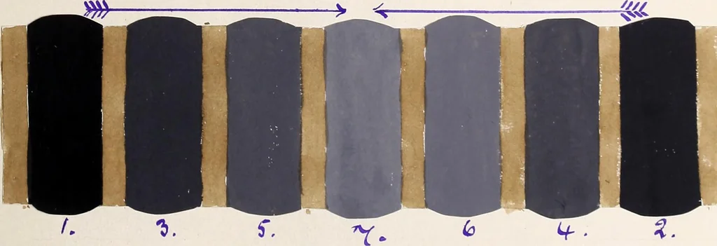 An illustration from Design book, 1912, leaf 62
