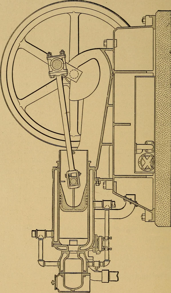 An illustration from The design and construction of oil engines;, 1900, leaf 190