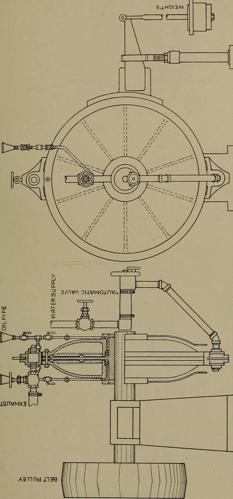 An illustration from The design and construction of oil engines, 1910, leaf 134