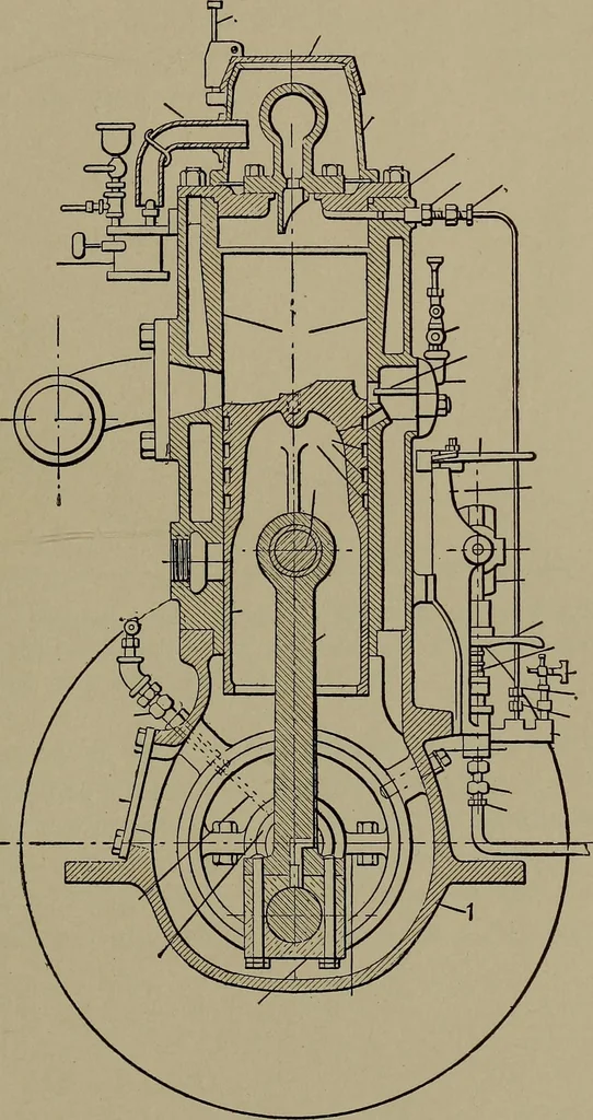 An illustration from The design and construction of oil engines, 1910, leaf 274