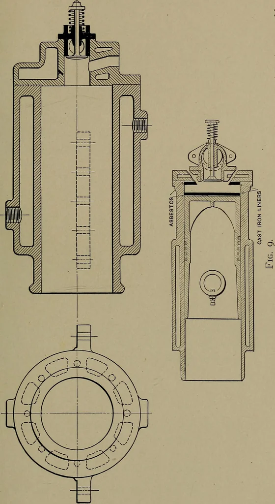 An illustration from The design and construction of oil engines, 1910, leaf 72