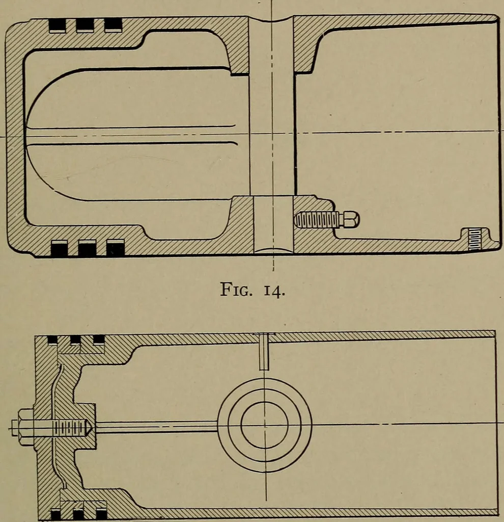 An illustration from The design and construction of oil engines, 1910, leaf 84