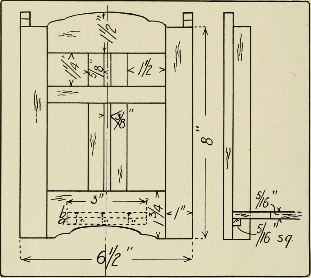 An illustration from Design and construction in wood, 1916, leaf 154