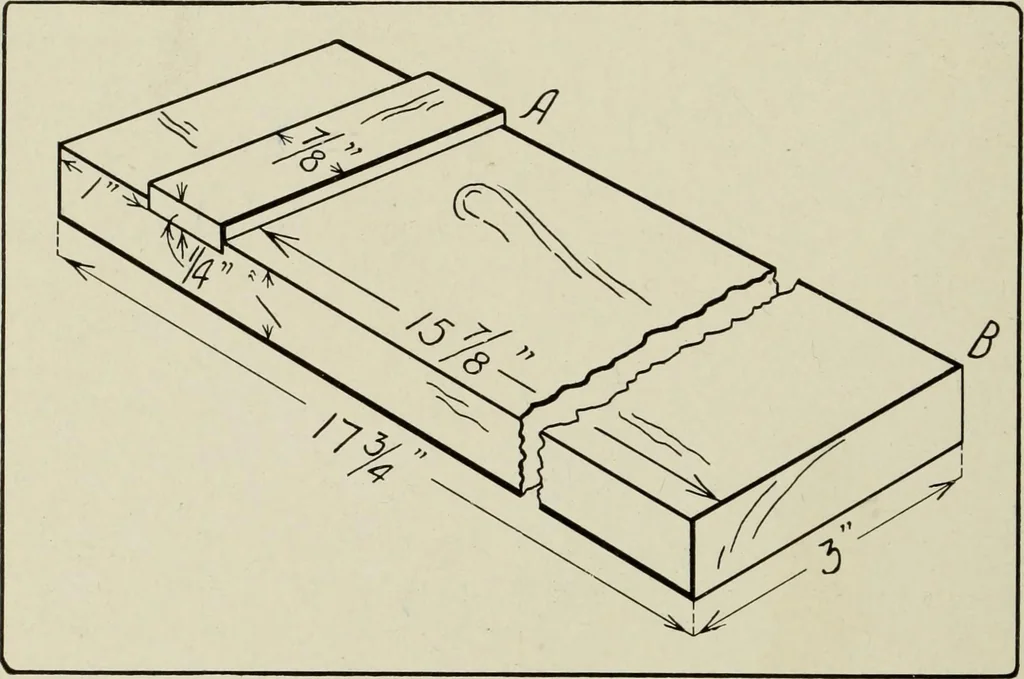 An illustration from Design and construction in wood, 1916, leaf 46