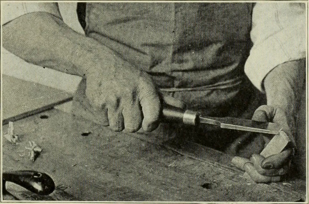 An illustration from Design and construction in wood, 1916, leaf 47