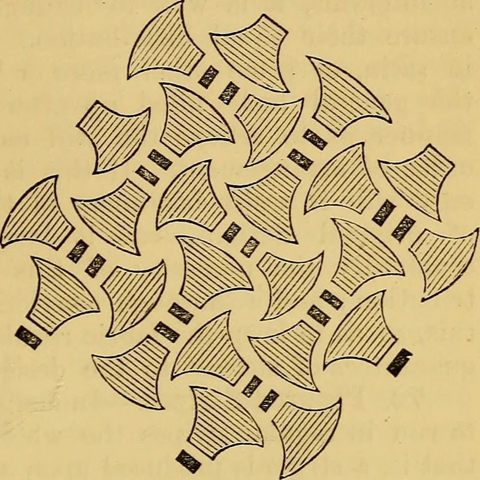 An illustration from Design in textile fabrics, 1888, leaf 132