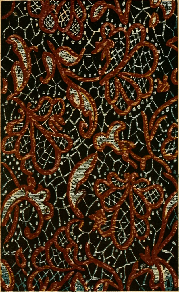 An illustration from Design in textile fabrics, 1888, leaf 180