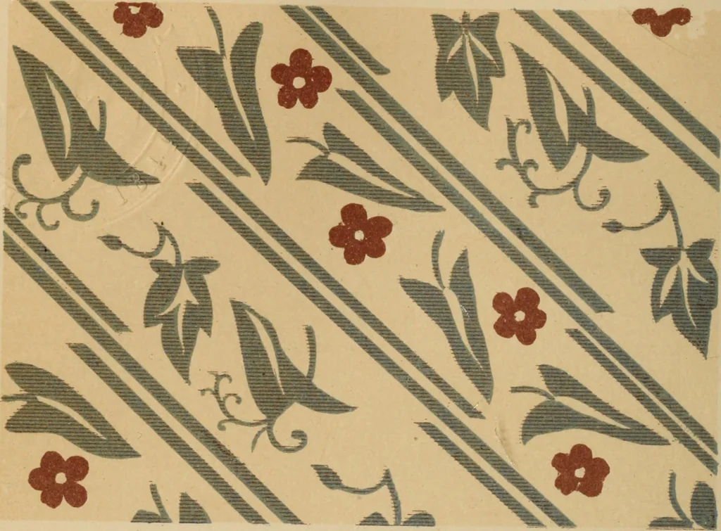 An illustration from Design in textile fabrics, 1883, leaf 171
