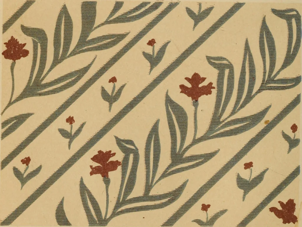 An illustration from Design in textile fabrics, 1883, leaf 171