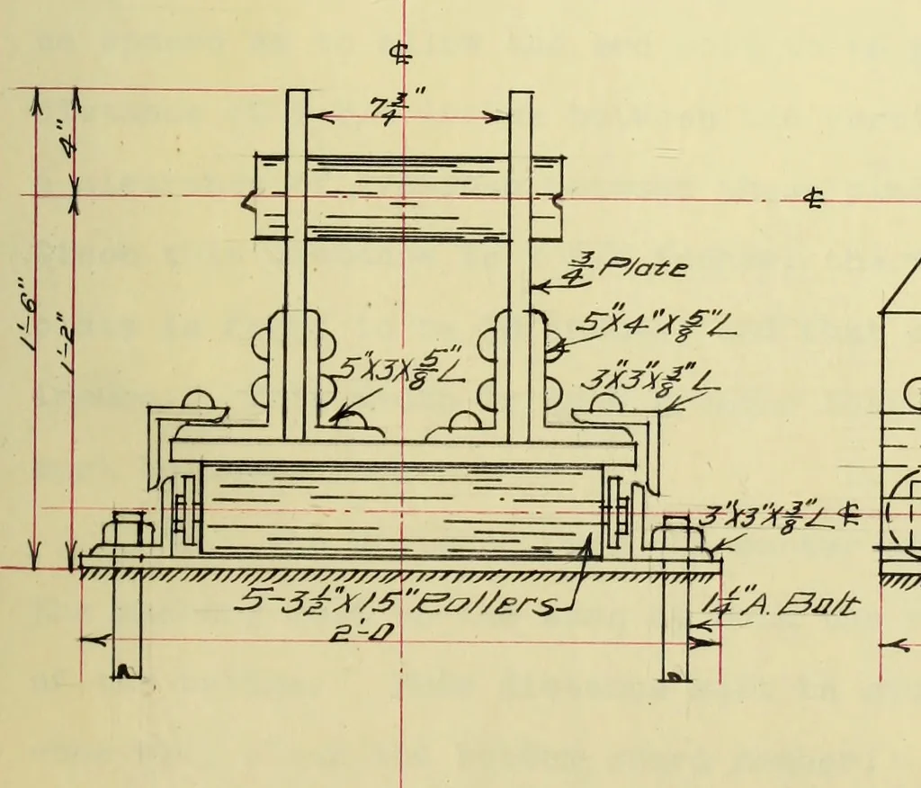 An illustration from Design of a highway bridge, 1910, leaf 122