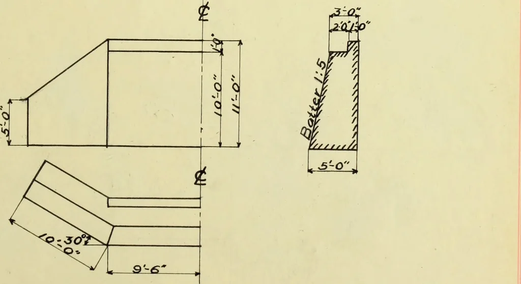 An illustration from Design of a highway bridge, 1910, leaf 128
