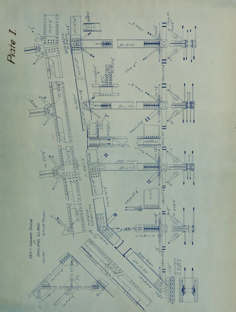 An illustration from Design of a highway bridge, 1902, leaf 86