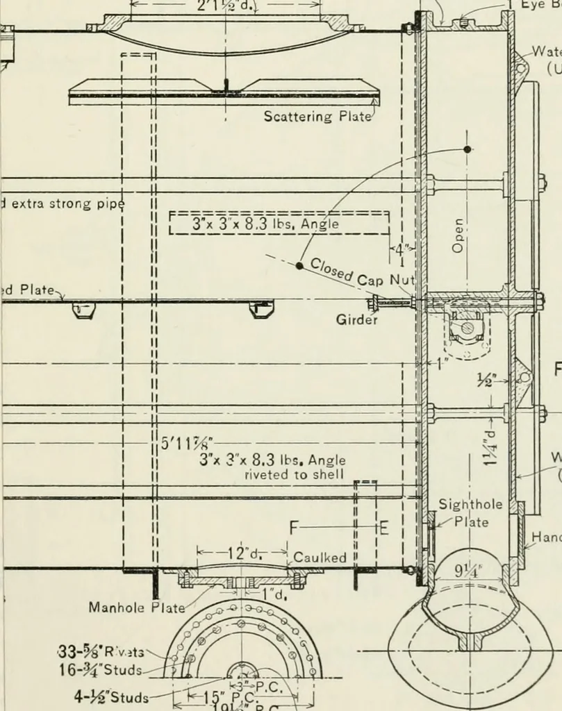 An illustration from The design of marine engines and auxiliaries, 1916, leaf 148