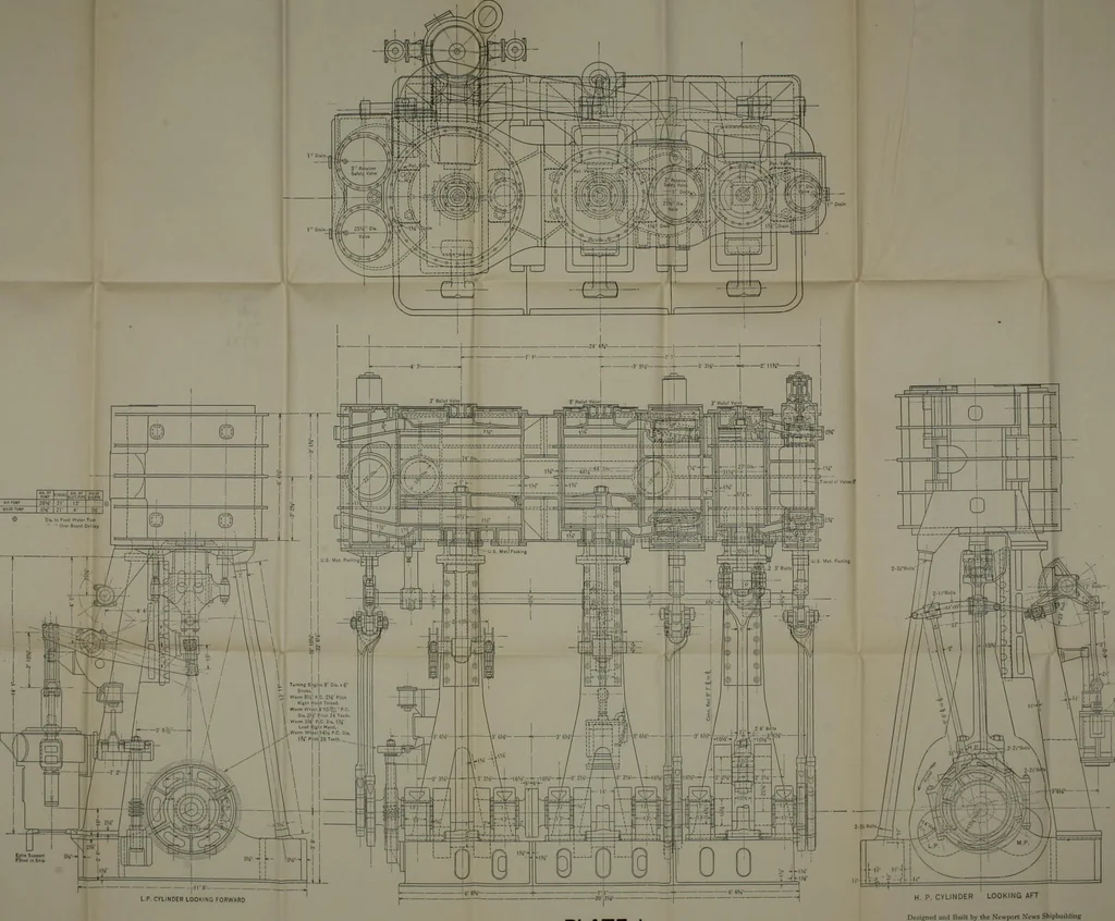 An illustration from The design of marine engines and auxiliaries, 1916, leaf 213