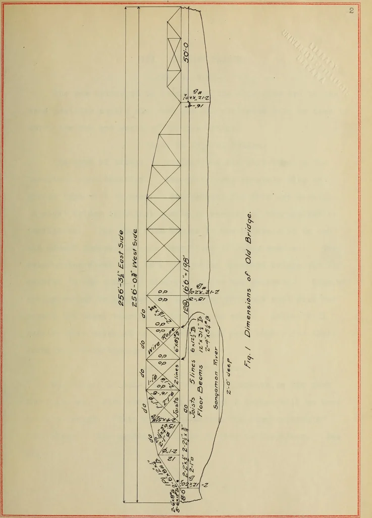 An illustration from Design of a reinforced-concrete deck-girder highway bridge, 1913, leaf 14