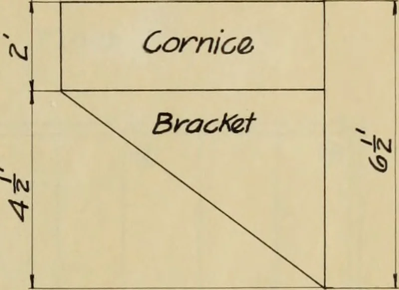 An illustration from Design of the steel framework for an office building, 1913, leaf 20