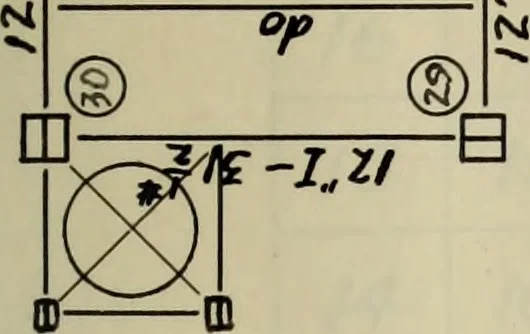 An illustration from Design of the steel framework for an office building, 1913, leaf 68
