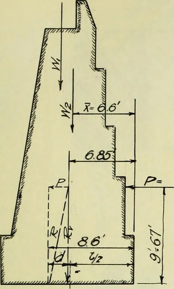 An illustration from Design of a steel highway bridge, 1913, leaf 118