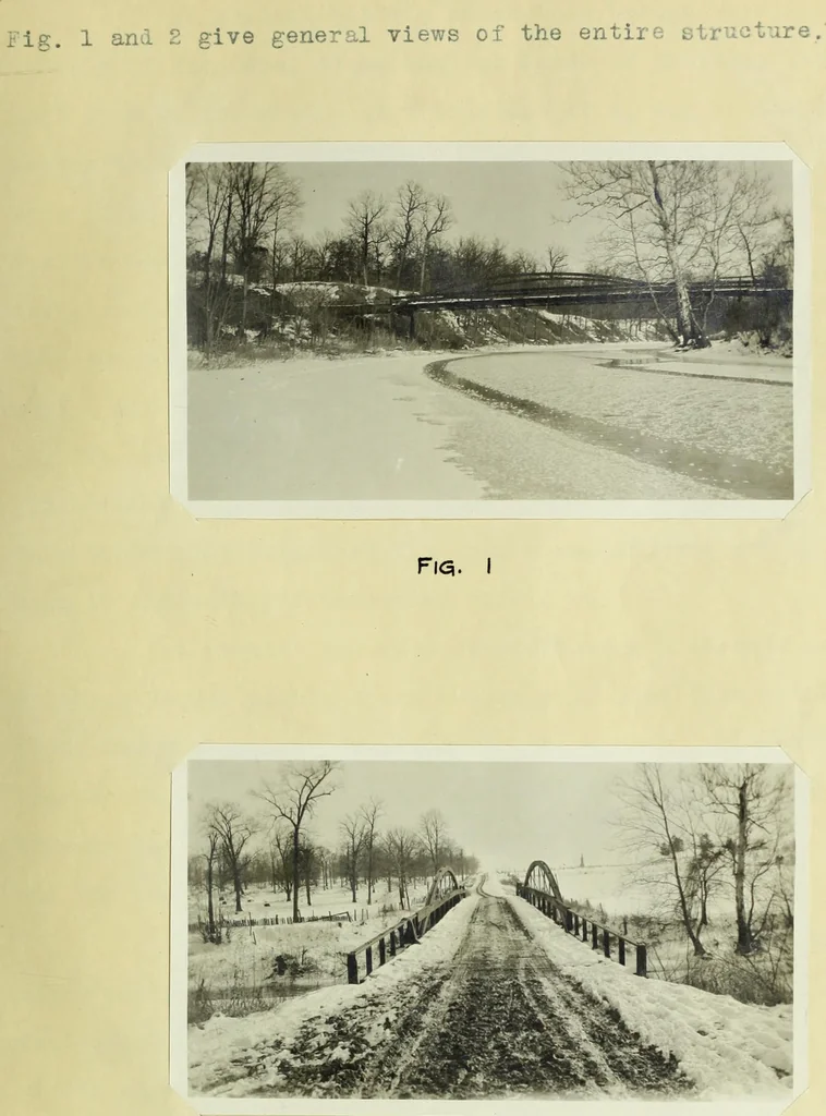 An illustration from Design of a steel highway bridge, 1913, leaf 16